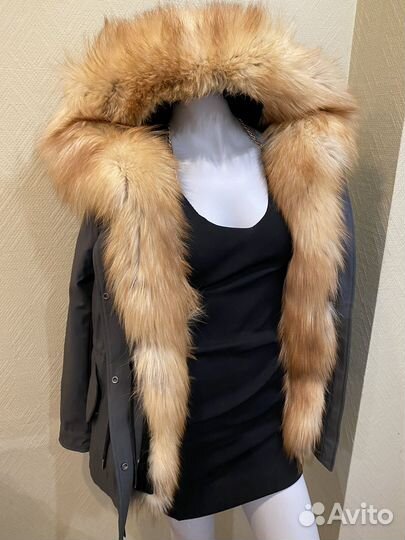 Парка с натуральным мехом