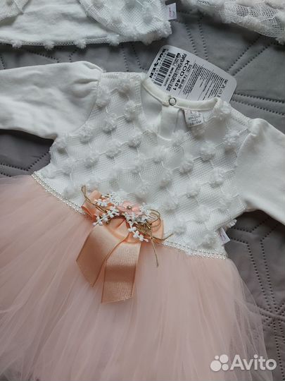 Платье праздничное для девочки (62-68) новое