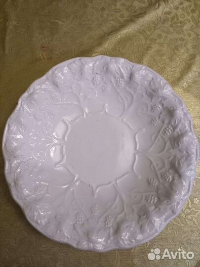 Блюдо Виноградная лоза дфз белая