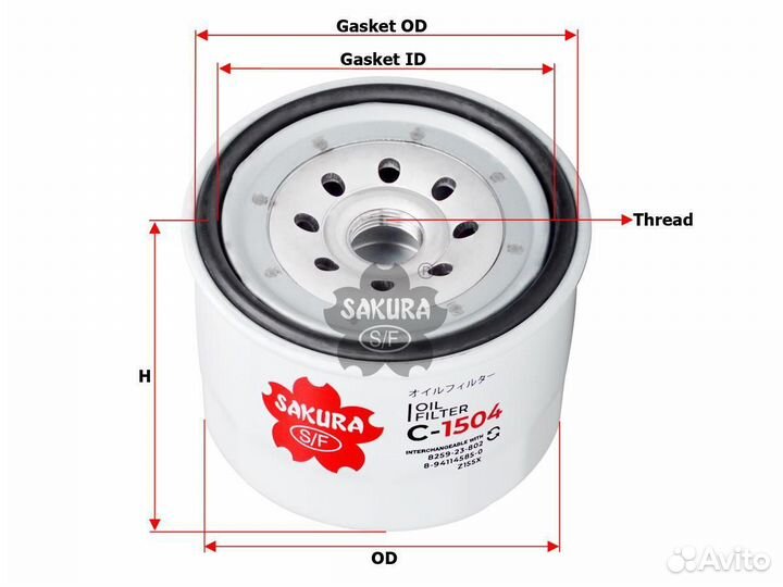 C1504 Фильтр масляный