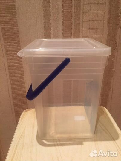 Ведро для стирального порошка с декором на 8 л