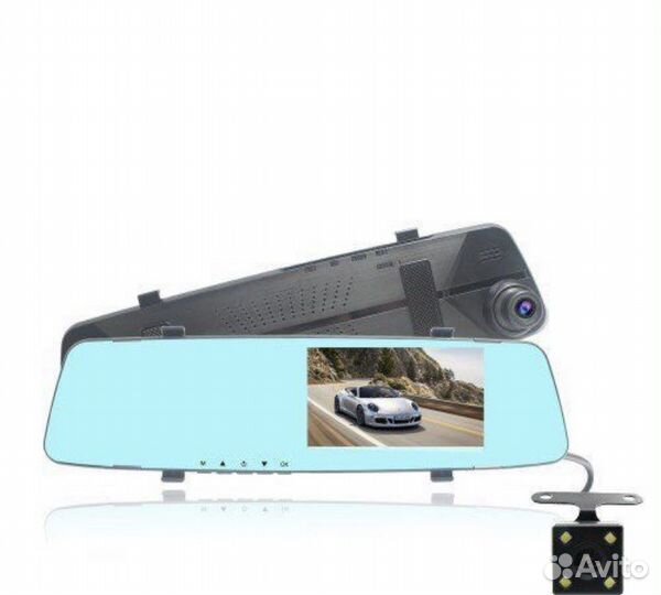 Зеркало регистратор, с камерой заднего вида
