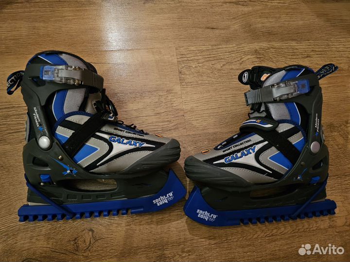 Коньки детские раздвижные 32 35 размер