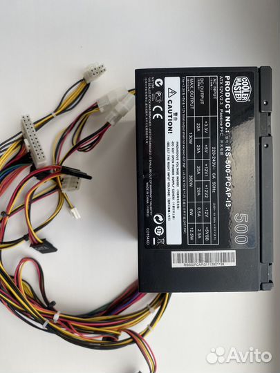 Блок питания 500w cooler master