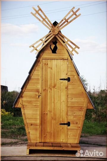 Дачный туалет с кошкой GSV