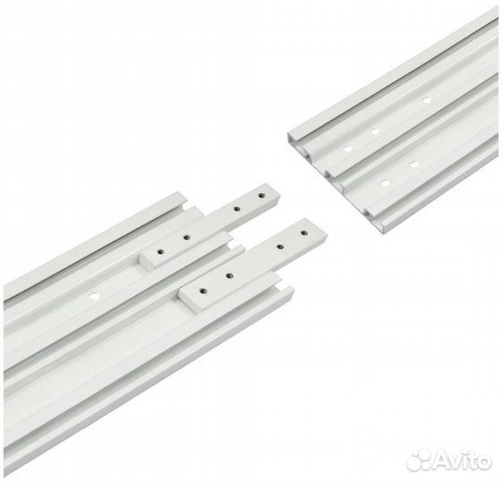 Алюминевый трехрядный карниз для штор Трэк-3 уют