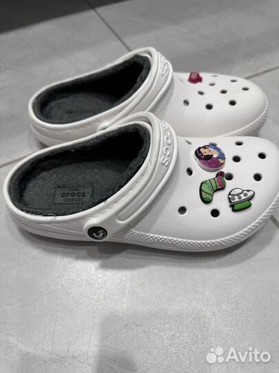 Crocs меховые м5/w7