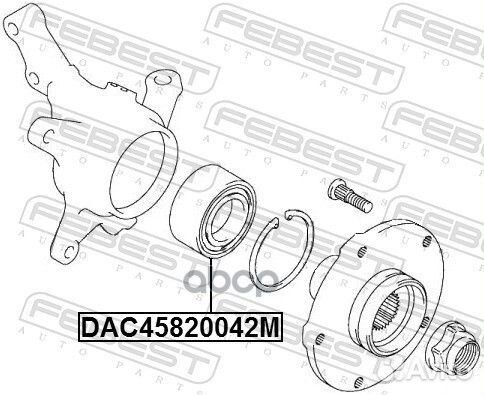 Подшипник ступицы переднейFord C-MAX/Focus/Kuga