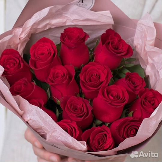 Букет из 15 роз с бесплатной доставкой