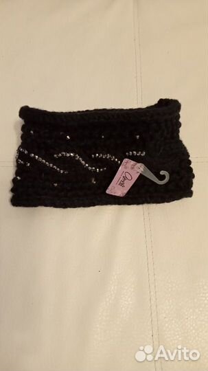 Повязка на голову новая, теплый вязанный ободок