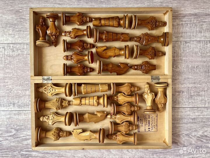 Шахматы СССР Рыцари Ручная работа Дерево