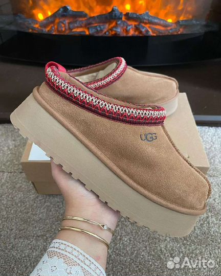 Женские угги Ugg Tasman Slippers Tazz chesnut