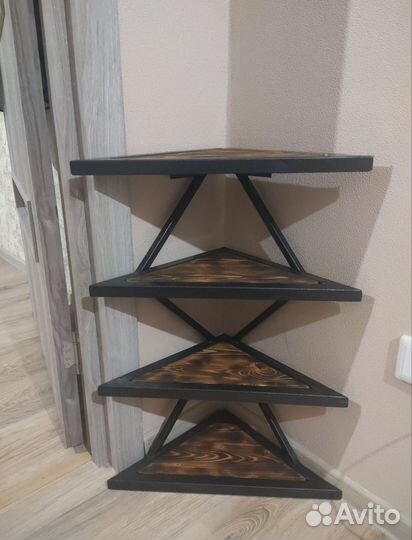 Угловая полка лофт