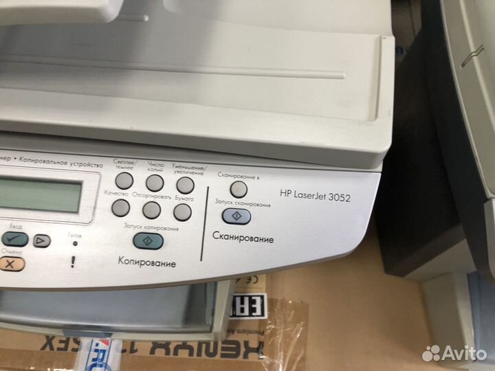 Лазерное мфу hp laserjet 3052/с новым картриджем