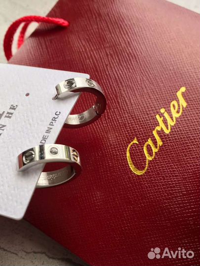 Серьги cartier