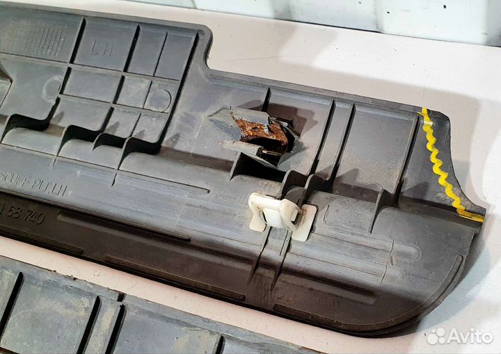 Накладки порогов внутренние Kia Spectra. Комплект