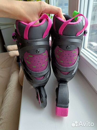 Роликовые коньки 38-41 Rush Action и защита