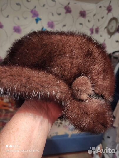 Шапка норковая женская