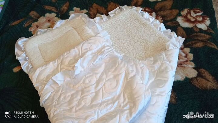 Конверт одеяло на выписку зимний