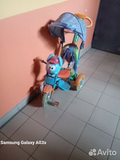 Велосипед с родительской ручкой