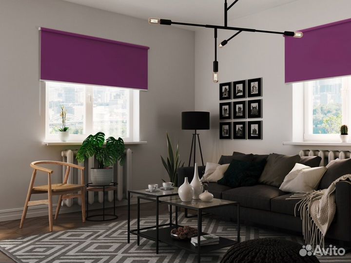 Рулонные шторы Блэкаут Коралловые RAL7617