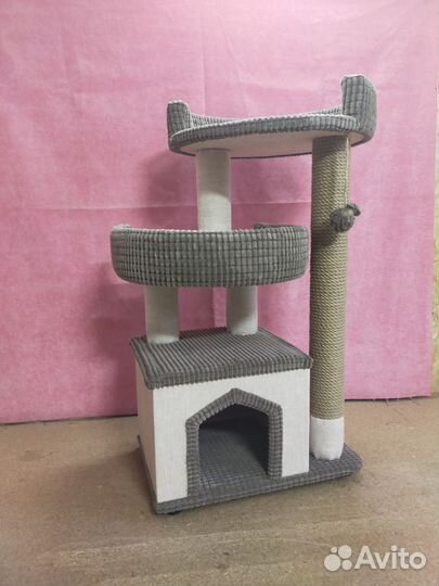 Домик для кота с когтеточкой, новый