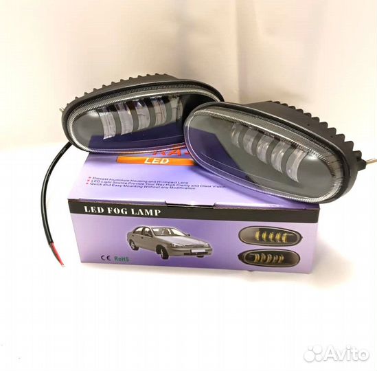 Туманки Шевроле Ланос мелал.корпус Новые