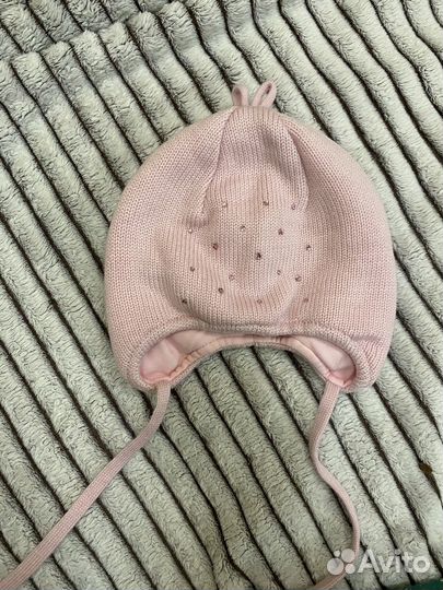 Комплект шапка и манишка детская 42-44