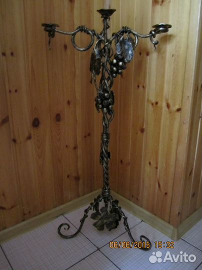 Подсвечник кованый