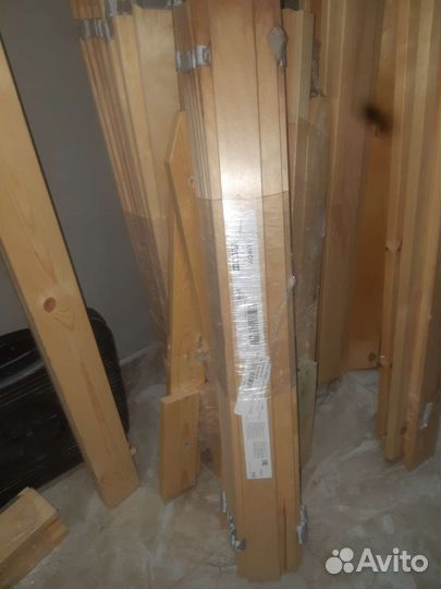 Кровать ikea+инструк из массив дерева 160 200