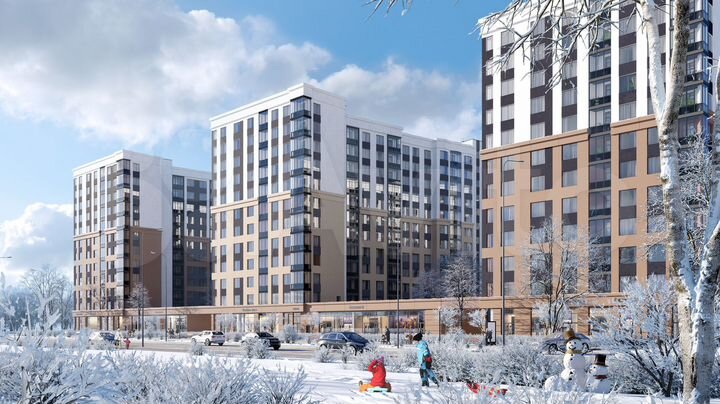 2-к. квартира, 52,9 м², 2/12 эт.