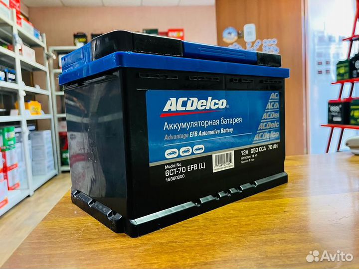 Аккумулятор 62 Ач ACDelco General Motors Низкий