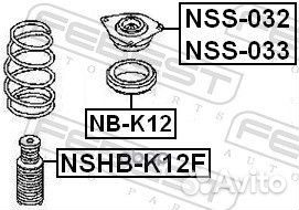 Пыльник амортизатора nshb-K12F Febest