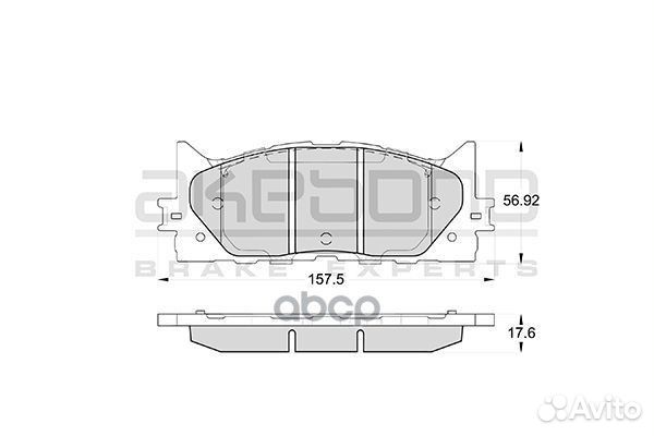 Колодки тормозные дисковые передние подходят дл