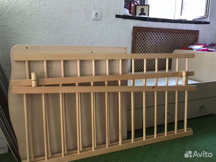 Детская кроватка трансформер с комодом