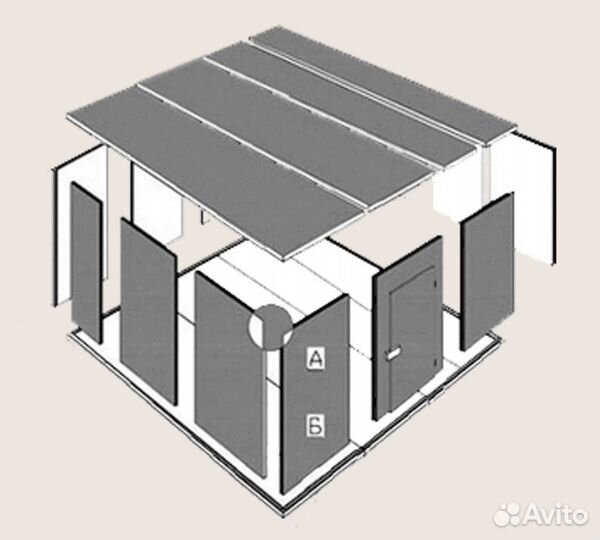 Холодильная камера 16.5м3 ппу60 Под ключ Вналичии