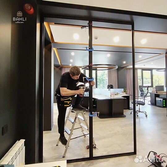 Офисные стеклянные перегородки