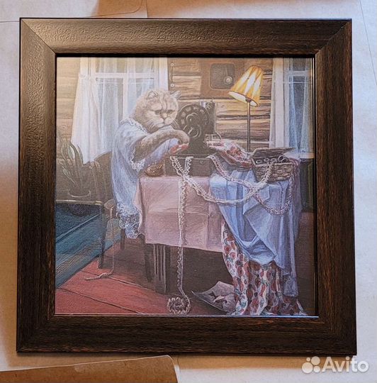 Новые репродукции моих картин с котами. 2 формата