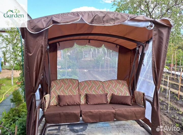 Садовые качели оазис шоколад
