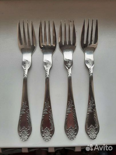 Вилки для рыбы мельхиор-4шт. зиш