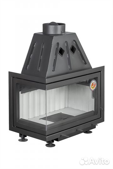 Камин Экокамин Альфа 700 L два стекла левая