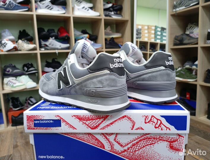 Кроссовки мужские NB 574 натуральная замша 41-46