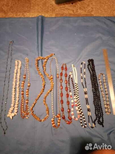 Бусы винтаж натуральный камень 2