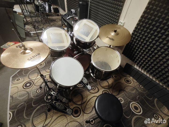 Ударная установка sonor с педалью и железом