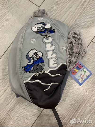 Зимняя шапка с варежками