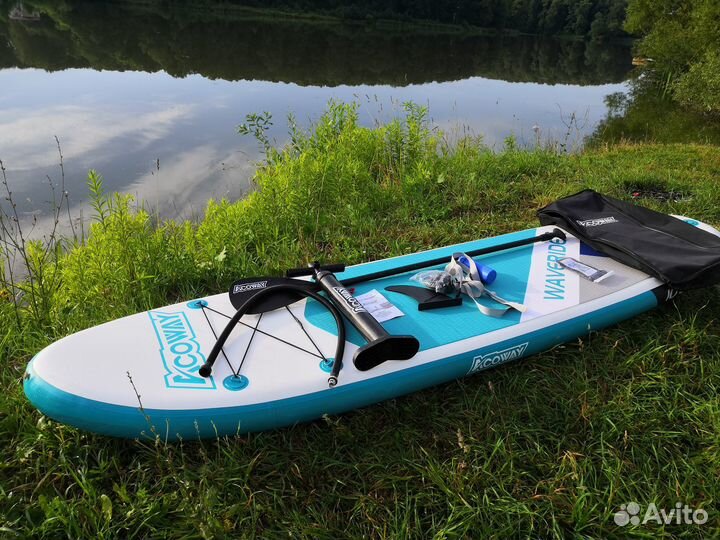 Сап доска Сап борд Acoway зелёный 325х81х16 180 кг