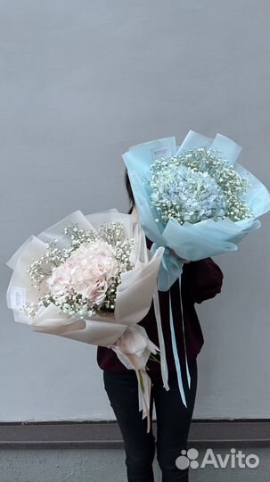 Букет цветов гортензий