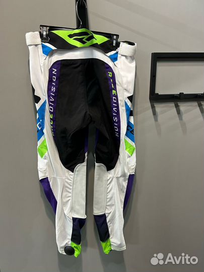 Мотоштаны FXR revo MX White/Purple/Lime