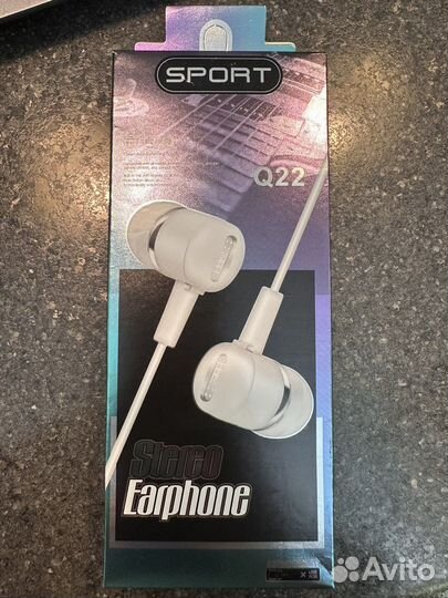 Наушники проводные, с микрофоном