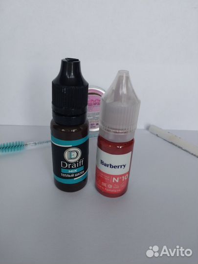 Пигменты для татуажа бровей и губ